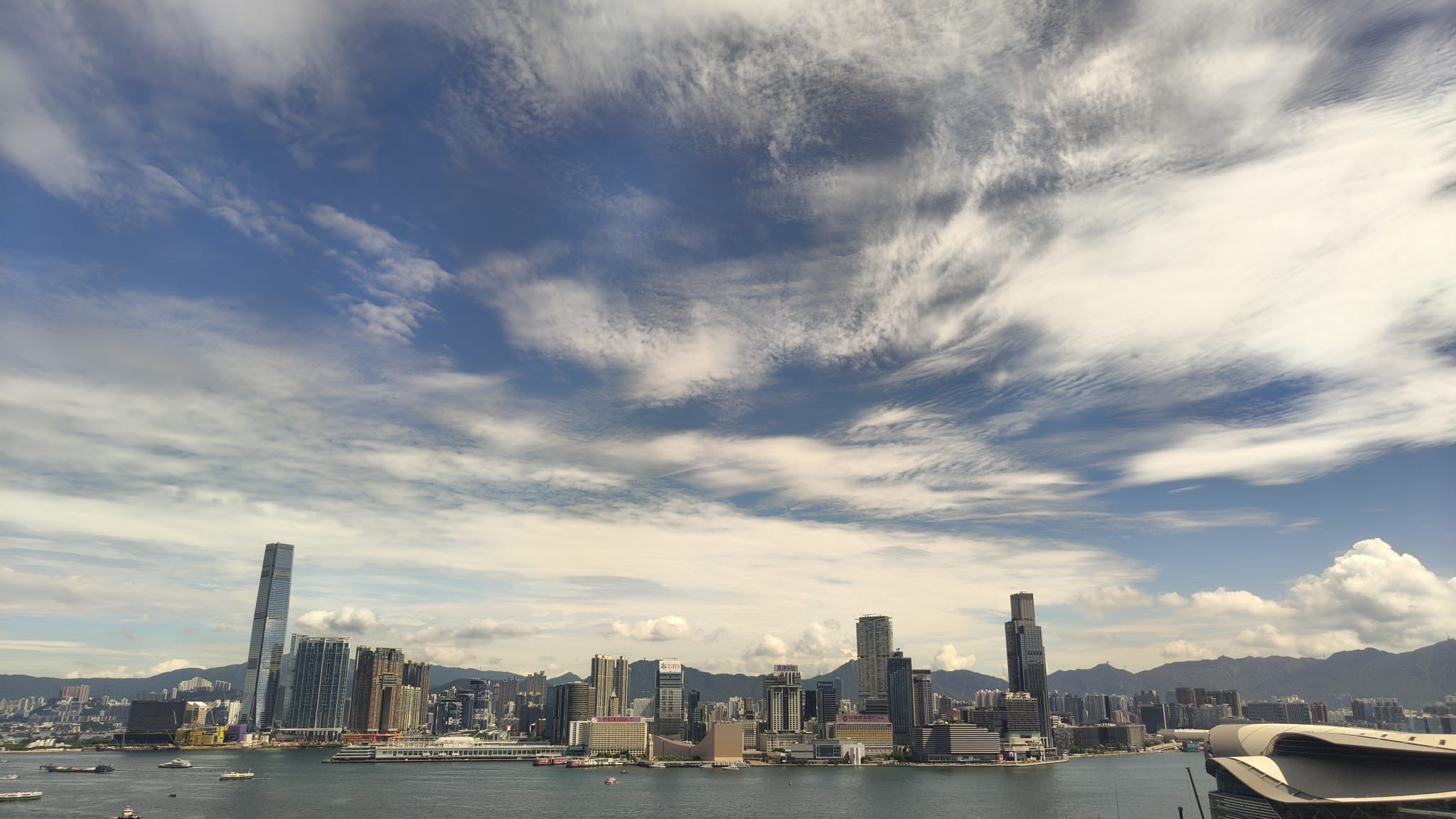 Hong Kong Financial District Skyline